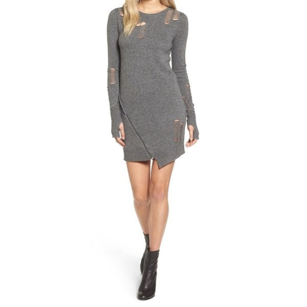 Pam & Gela Destroyed Sweater Dress